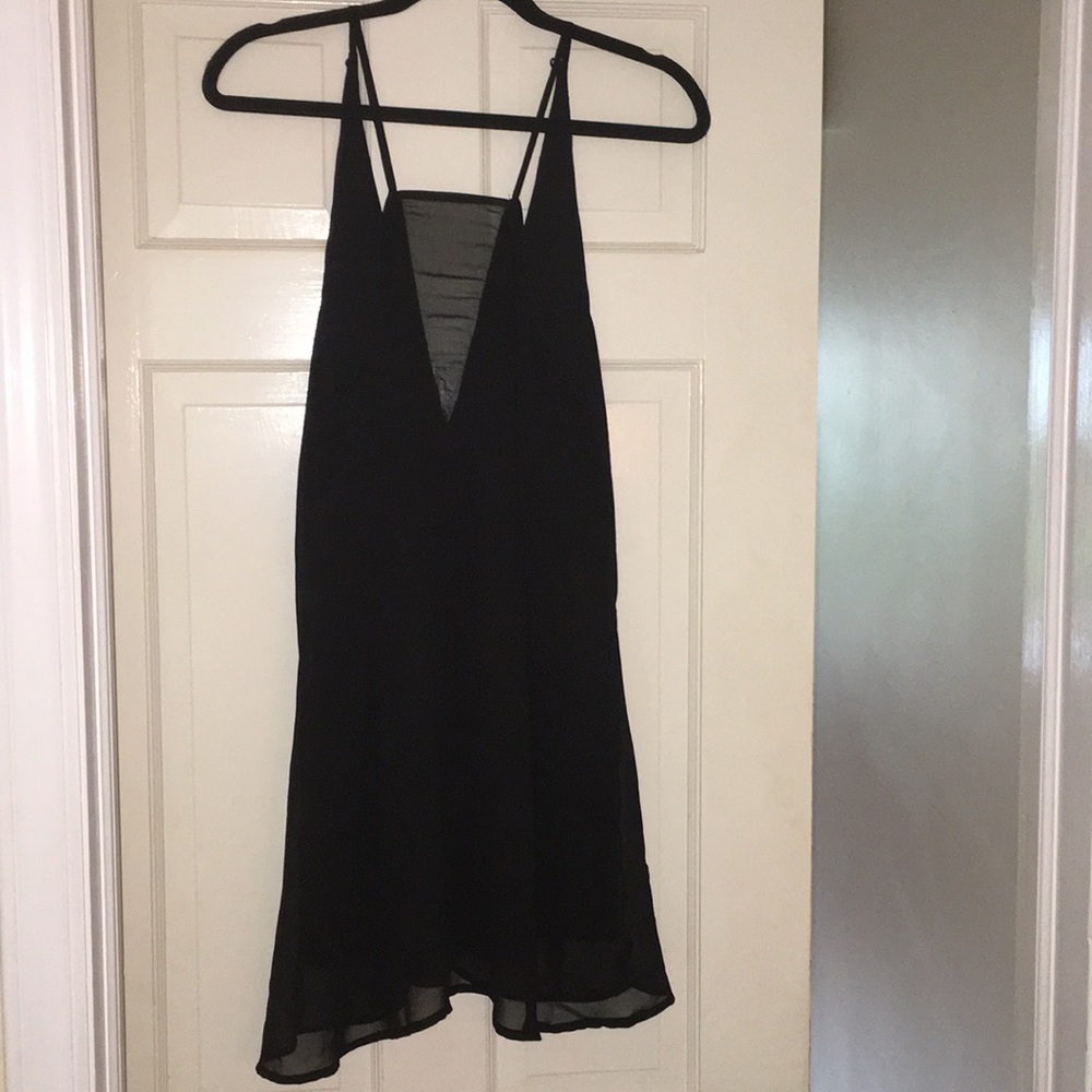 Tobi sheer black camisole dress size small